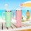 Straw Cover Caps for 10mm Straws 6 Pack Cloud Flower Design 5