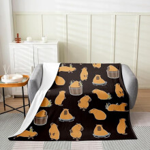 Pink fuzzy Halloween blanket 60x80 inch ghost flannel