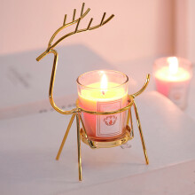 Iron Fawn Candle Cup for Christmas Dinner Decoration