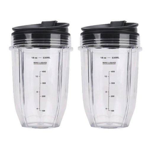 Blender Cup with Lid for Auto IQ BL480 BL642 BL450 2 pcs