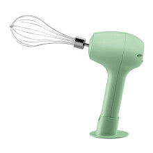 Portable electric hand mixer for baking and frothing