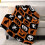 Halloween Throw Blanket Orange Buffalo Check 50x60in 1