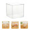 Clear plastic square candy boxes storage gift 2 pcs 6