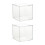 Clear plastic square candy boxes storage gift 2 pcs 7