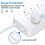 Htovila surge protector socket with 8 AC outlets 1 USB-C 3 6