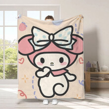 Kuromi blanket soft cozy home decor for kids and adults