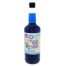 Blueberry Shaved Ice Syrup 32 fl oz Non-GMO Pure Cane Sugar