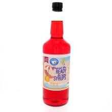 Peach Shaved Ice Syrup Quart (32 fl oz) Non-GMO Pure Cane