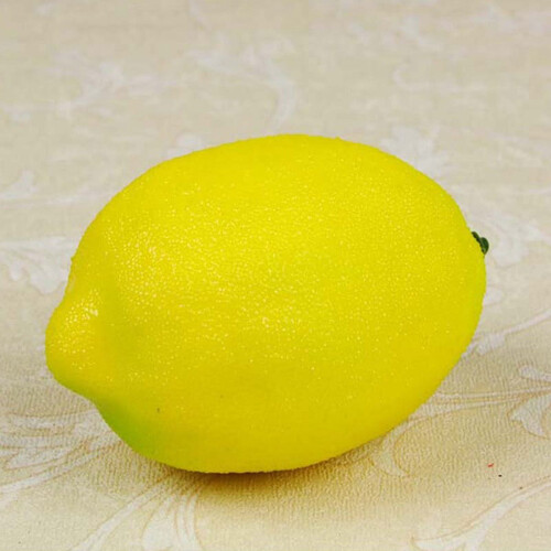 Artificial Lemon Fruit Decoration Plastic 1 Piece 1