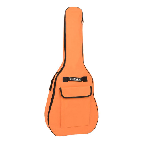 Guitar Backpack Bag with Padding and Pockets 5mm Orange 1