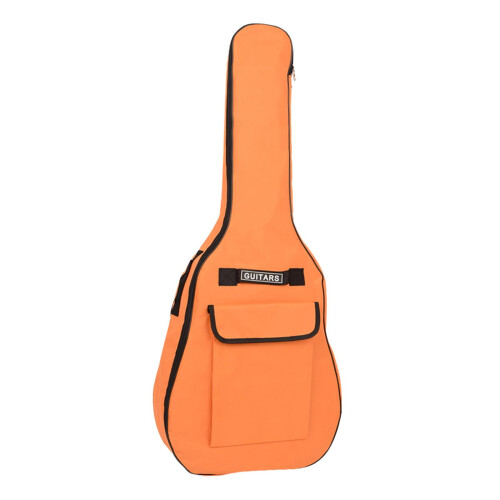 Guitar Backpack Bag with Padding and Pockets 5mm Orange 2
