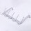 Over the Door Hook Hanger Silver 5-Pack Heavy Duty 3