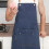 Canvas Kitchen Apron with Back Straps and Large Pockets 6