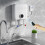 Chauffe-Eau Électrique Instantané Chauffe-Eau Sous Évier, Conversion Entre Fahrenheit et Celsius, Télécommande, B 8