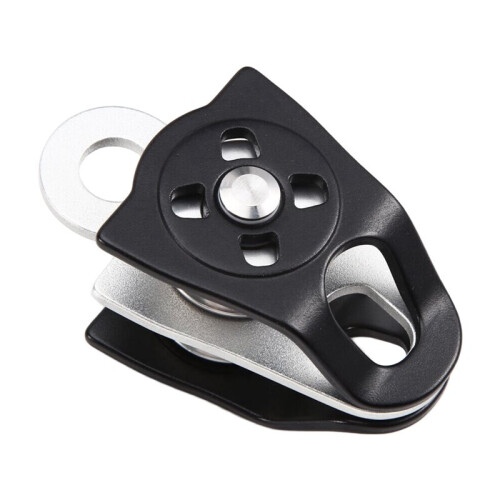 2X 40kN Micro-Double Pulley Minding  Bearing for Progress Capture System Rigging Hauling Rescue Arborist Tree 2