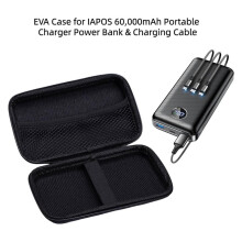 2X Etui z Twardą Obudową EVA do Powerbanku IAPOS O Pojemności 60 000 MAh z Przenośną Ładowarką i Kablem Micro-USB