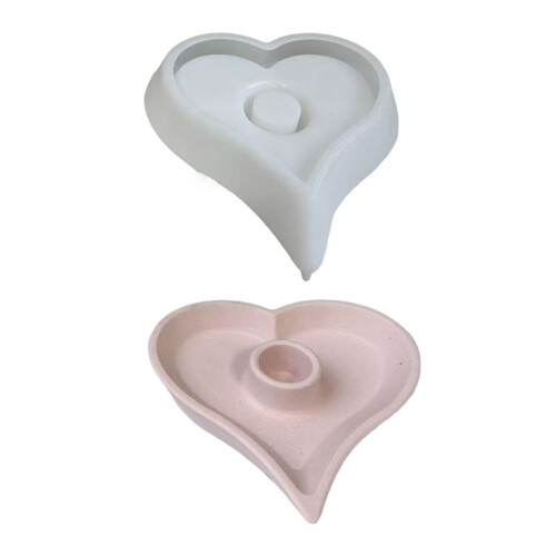 Silicone Heart Candle Mold Tray 3D Shape 2
