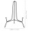 Display Shelf Plate Stand Iron Foldable 4 Pcs 4