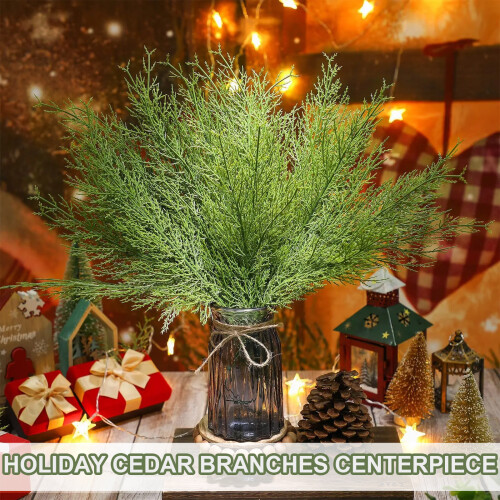 Artificial Pine Branches Green 20 Pcs 13.4 Inch 2