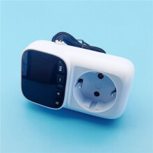 2X TUYA WIFI Temperrature Controller Socket with Sensor Thermostat 16A Remote Control EU Plug
