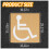 Stuffygreenus Handicap Parking Stencil Kit 39 inch 2