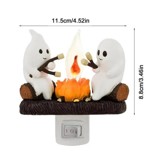 Ghost Campfire Nightlight 3D LED Flameless Candle 1
