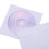 Θήκες CD DVD, Θήκη για φακέλους πολυμέσων με διάφανο παράθυρο, λευκή, συσκευασία 100 3
