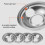 Reflective Stainless Steel Stove Drip Pans 4 Pack 3