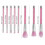 Pink Makeup Brush Set 8 Pieces 3
