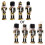 Wooden Soldier Nutcracker Ornament Gold Black Glitter 8