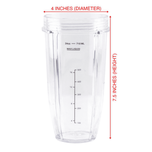 Blender replacement parts for Auto IQ: 4  24 oz cups with 1