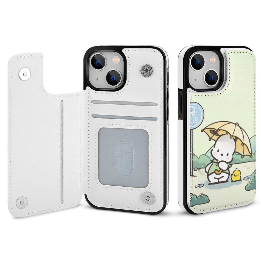 Pochacco Iphone 14 Wallet Case Pu Leather Folio With Card 9370362145987