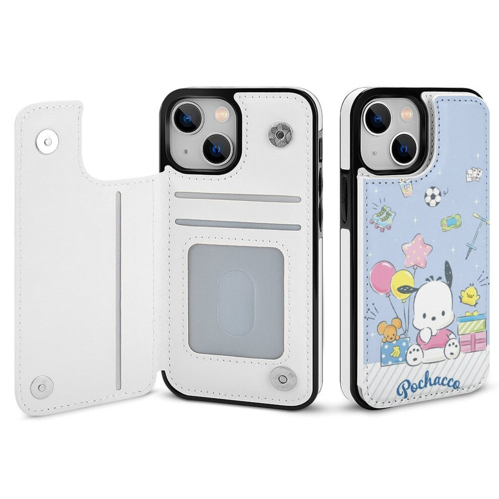 Pochacco Iphone 14 Wallet Case Pu Leather Flip Folio With 9370362146137
