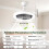 Ceiling Fans with Lights and Remote, 30W E27 Screw in Ceiling Fan Light Bulb 2