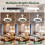 Ceiling Fans with Lights and Remote, 30W E27 Screw in Ceiling Fan Light Bulb 5