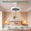 Ceiling Fans with Lights and Remote, 30W E27 Screw in Ceiling Fan Light Bulb 6