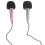Podcast Microphone for Cell Phone 2 pcs Alloy Wired 5