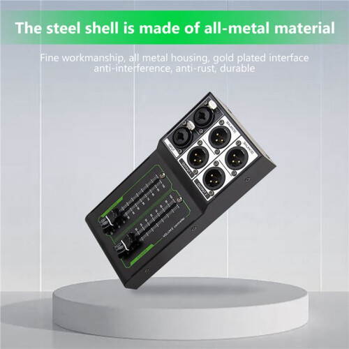 2X Passive Volume Controller Precise Volume Adjustment Plug  Stereo Input & Output