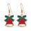 Women's Christmas stud earrings festive tree design 1