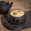 Ceramic teapot warmer base with hollow candle heating design 5