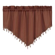 Windows valance scalloped sheer swag 51.1" W x 23.6" L