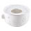 Ceramic teapot warmer with candle tray white 8