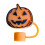 Black Bat Halloween Silicone Straw Cover 10mm 6