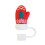 Christmas Santa straw topper 3D dustproof 10mm 6