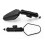 4X Universal Motorcycle Foldable Rear View Mirror Off-Road Motorcycle Modification Accessories Universal Mirror 5