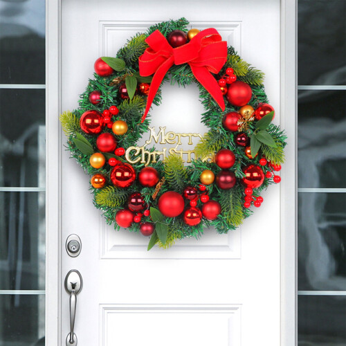 Artificial Christmas wreath for front door 1 piece 2