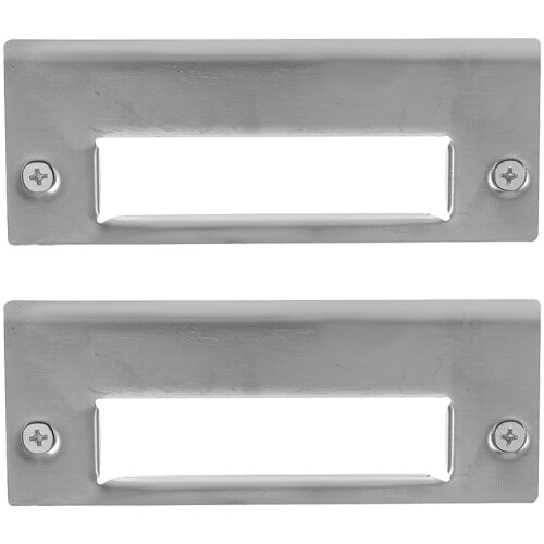 Door Security Strike Plates Stainless Steel 2 pcs 2