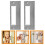 Door Security Strike Plates Stainless Steel 2 pcs 5