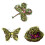 Artificial leaf garland geometric wrought iron wreath 6