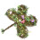 Artificial leaf garland geometric wrought iron wreath 7
